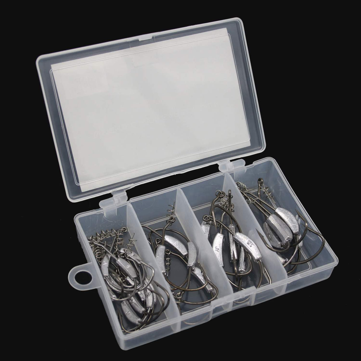 Roy Fisher's Weighted Wide Gape Soft Jerk Haken Sortiment 2-7g