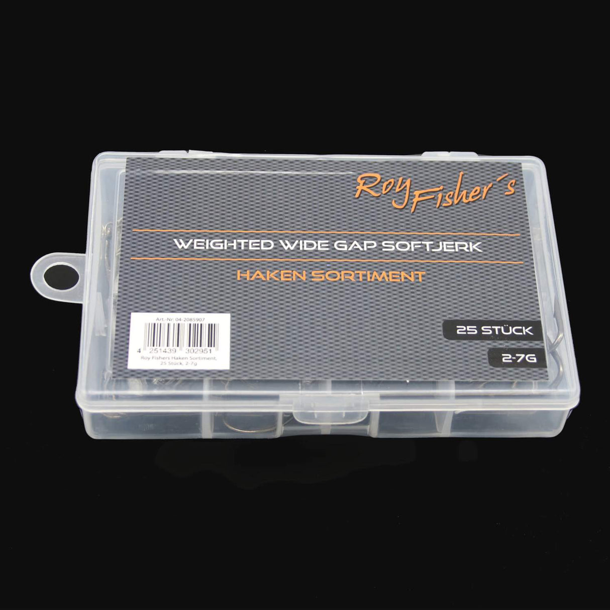 Roy Fisher's Weighted Wide Gape Soft Jerk Haken Sortiment 2-7g