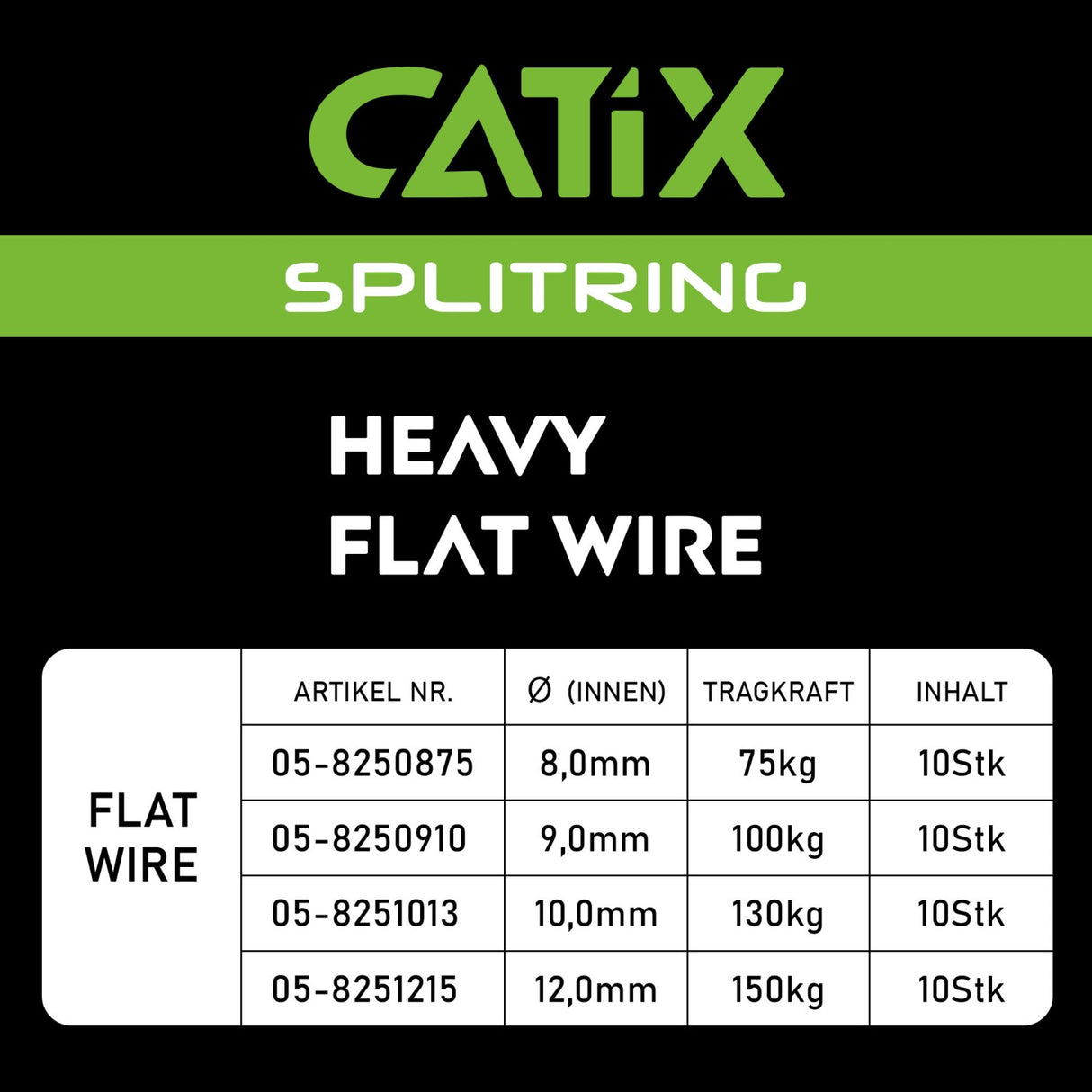 Catix Splitringe 130 kg, 10 St.