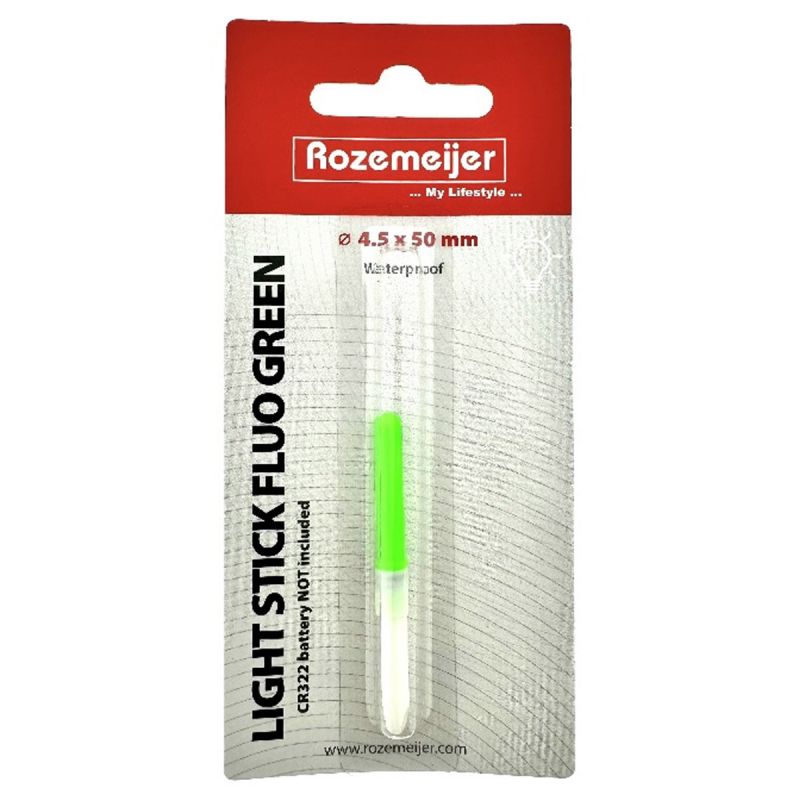 Rozemeijer Light Stick | Fluoreszierend Rot – 4,5 x 50 mm – 1 Stück – Ohne CR322 Batterie Grün
