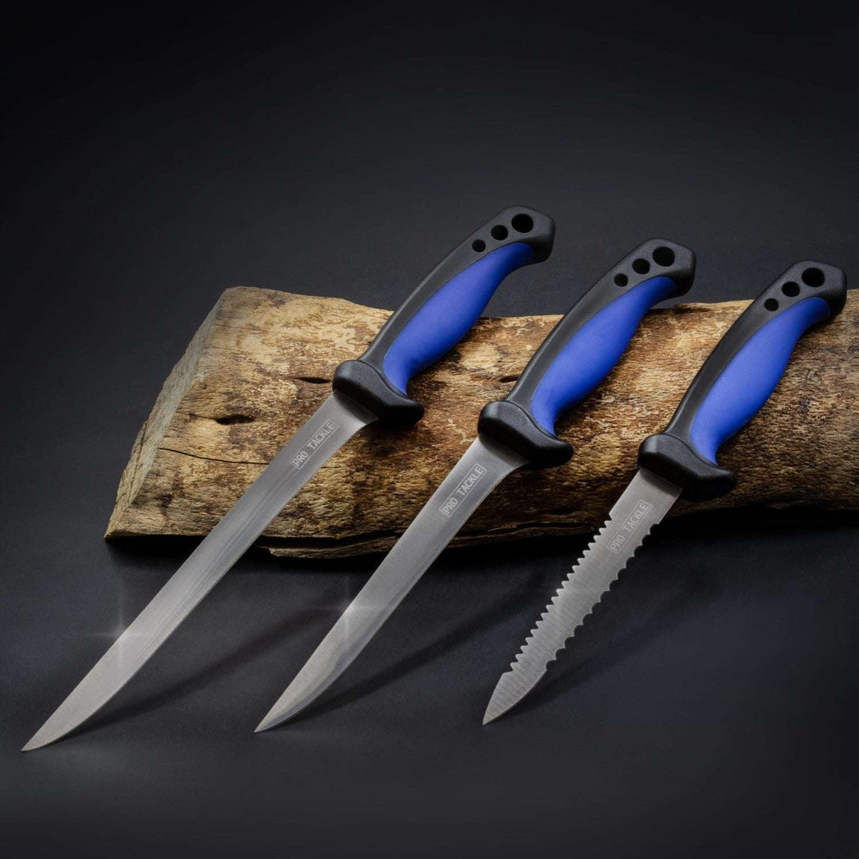Eurocatch Pro Tackle Filetiermesser-Set – 3 Messer & Brett