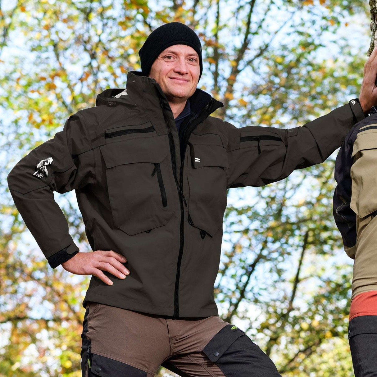 Legendfossil Outdoorjacke Kenai - Wasserdichte Outdoorjacke - Fleecefutter - Winddicht - Graphit Schwarz