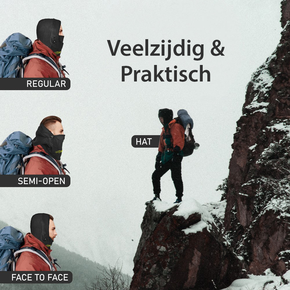 Legendfossil Fleece Sturmhaube – Schwarz