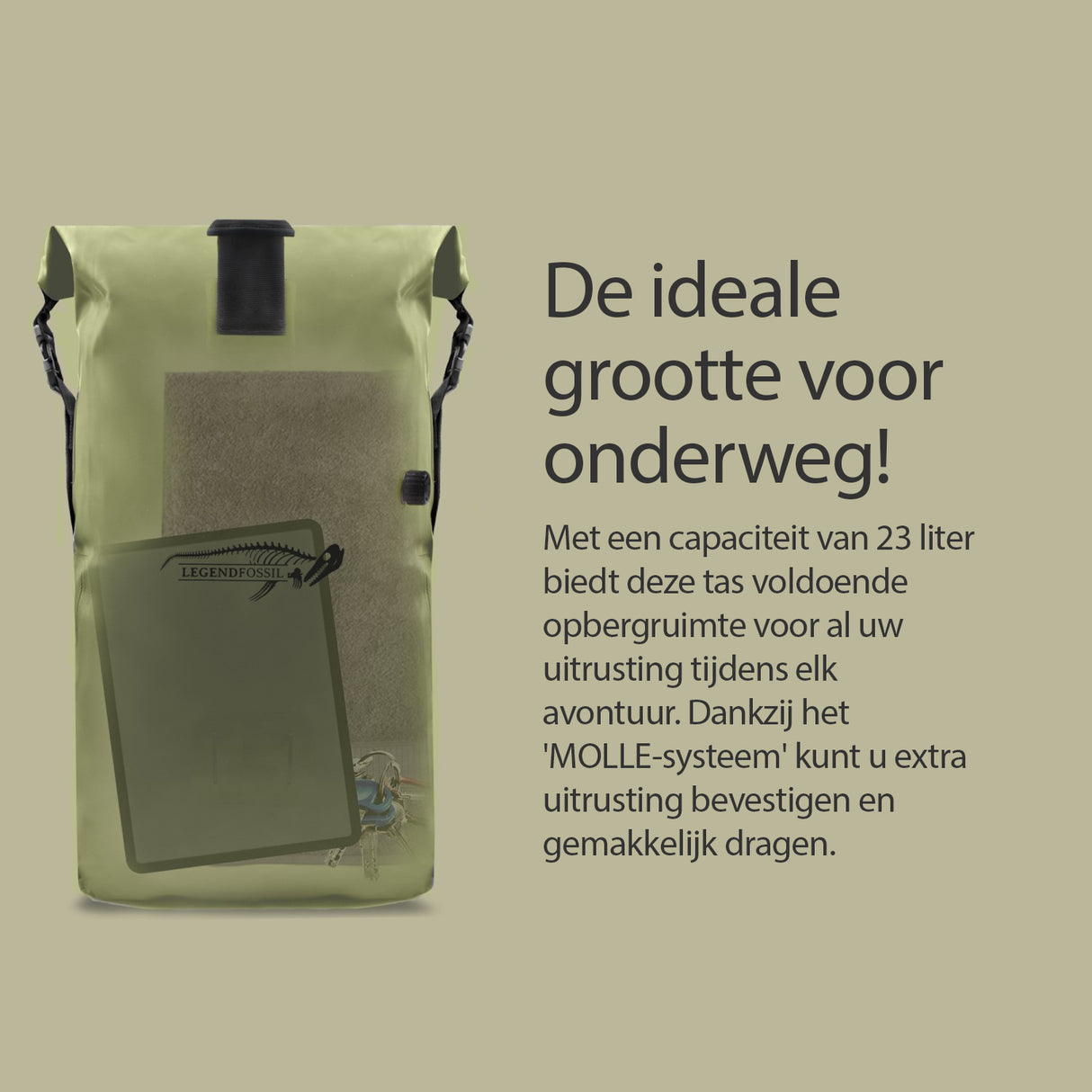 Legendfossil Rucksack Hunter Olive 23L Wasserdicht