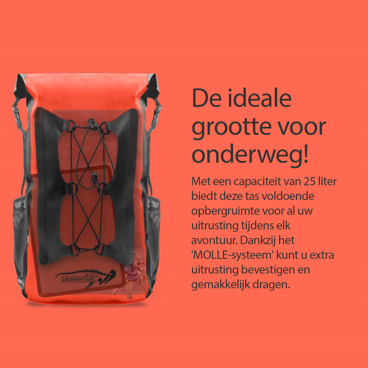 Legendfossil Rucksack Trapper Black 25L Wasserdicht