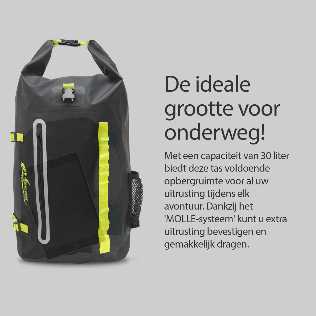 Legendfossil Waterproof Rucksack Fjord 30L Black Wanderrucksack