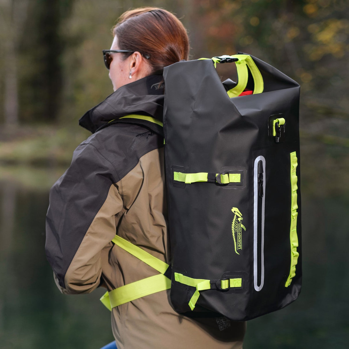 Legendfossil Waterproof Rucksack Fjord 30L Black Wanderrucksack