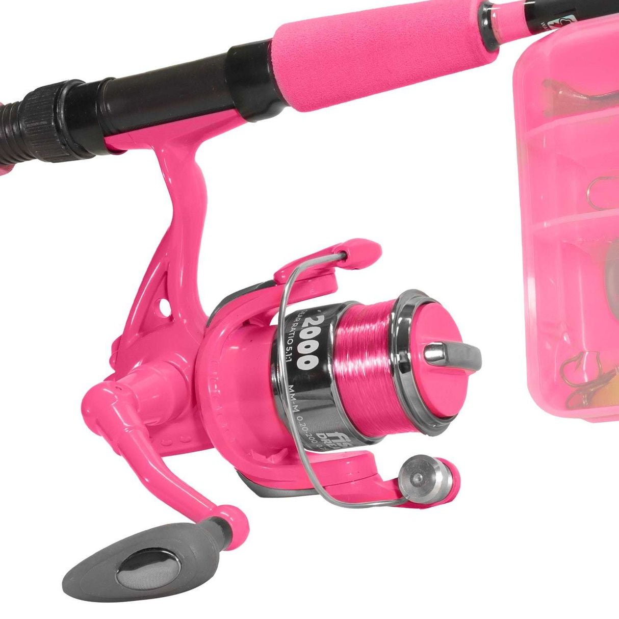 Eurocatch Allround Angelrute 1,65m - Pink - LED-Beleuchtung