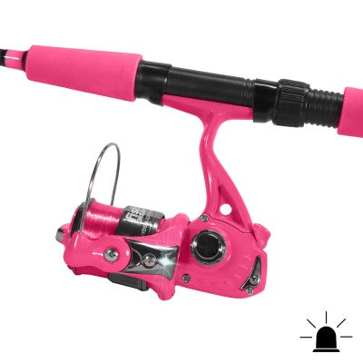 Eurocatch Allround Angelrute 1,65m - Pink - LED-Beleuchtung