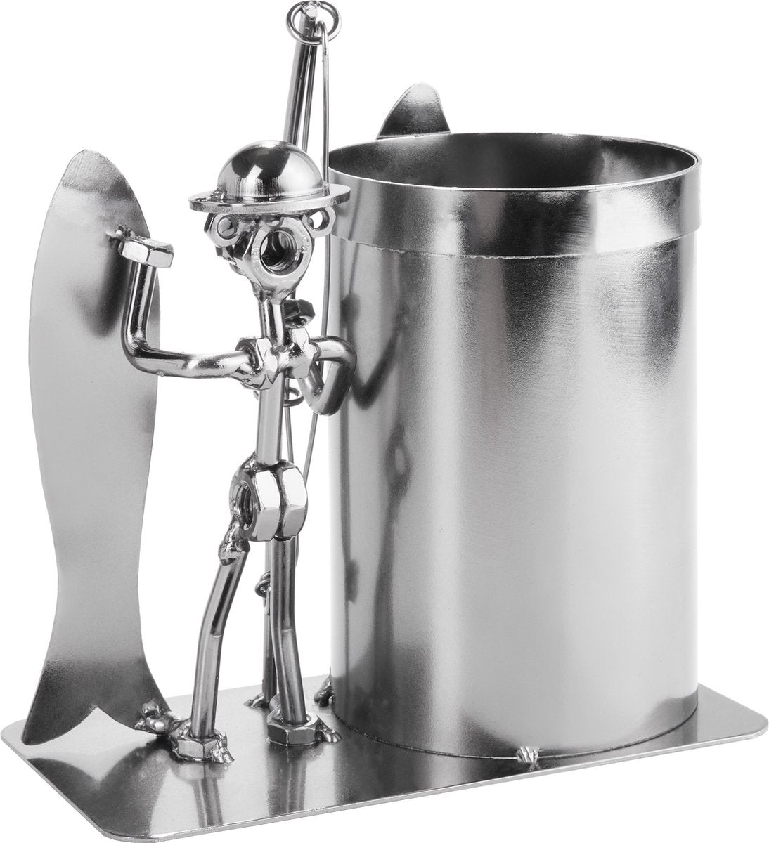 BRUBAKER Flaschenhalter Angler mit Fisch