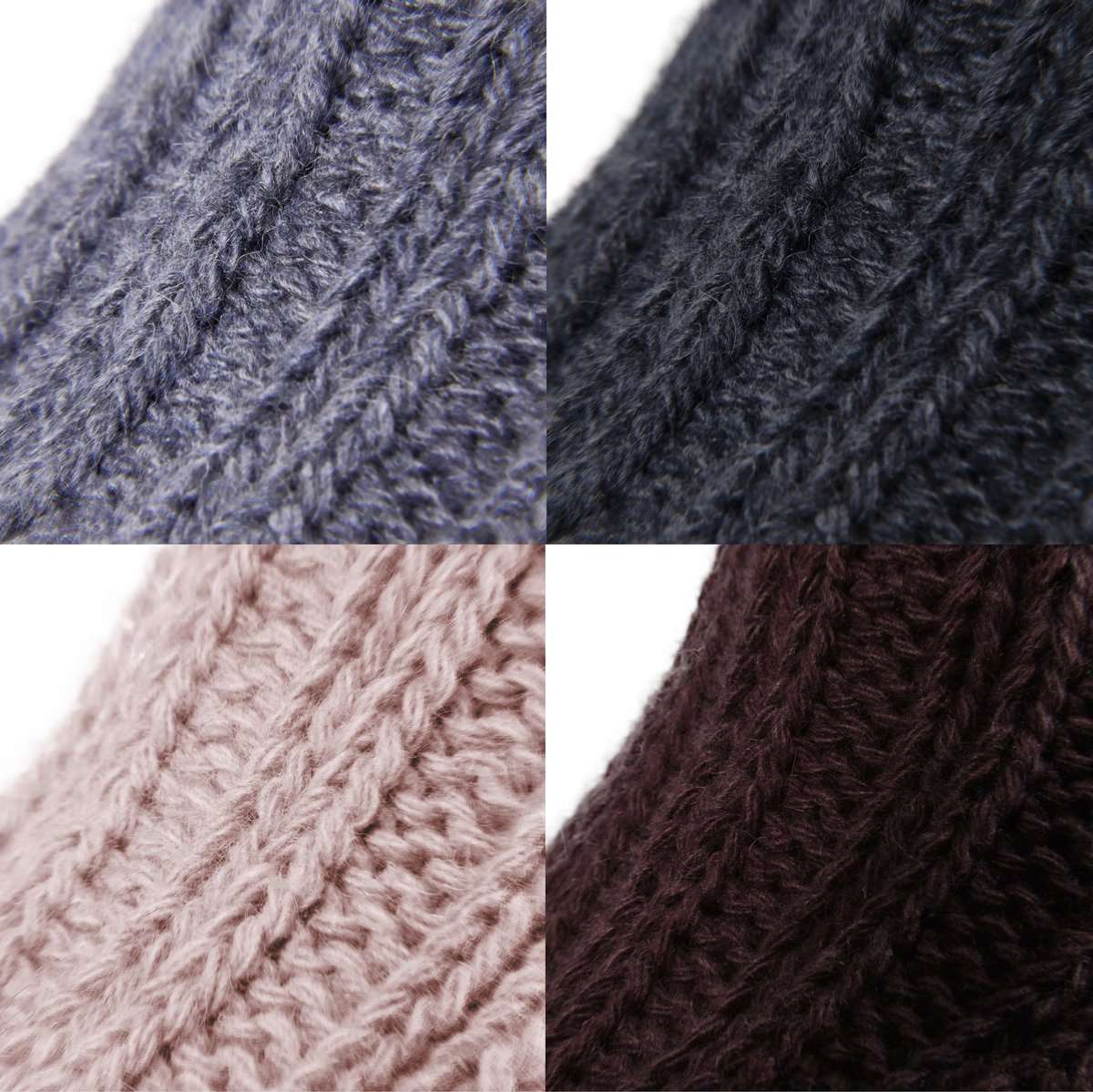 Brubaker 4 Paar Alpakasocken – Grau-Braun Mix