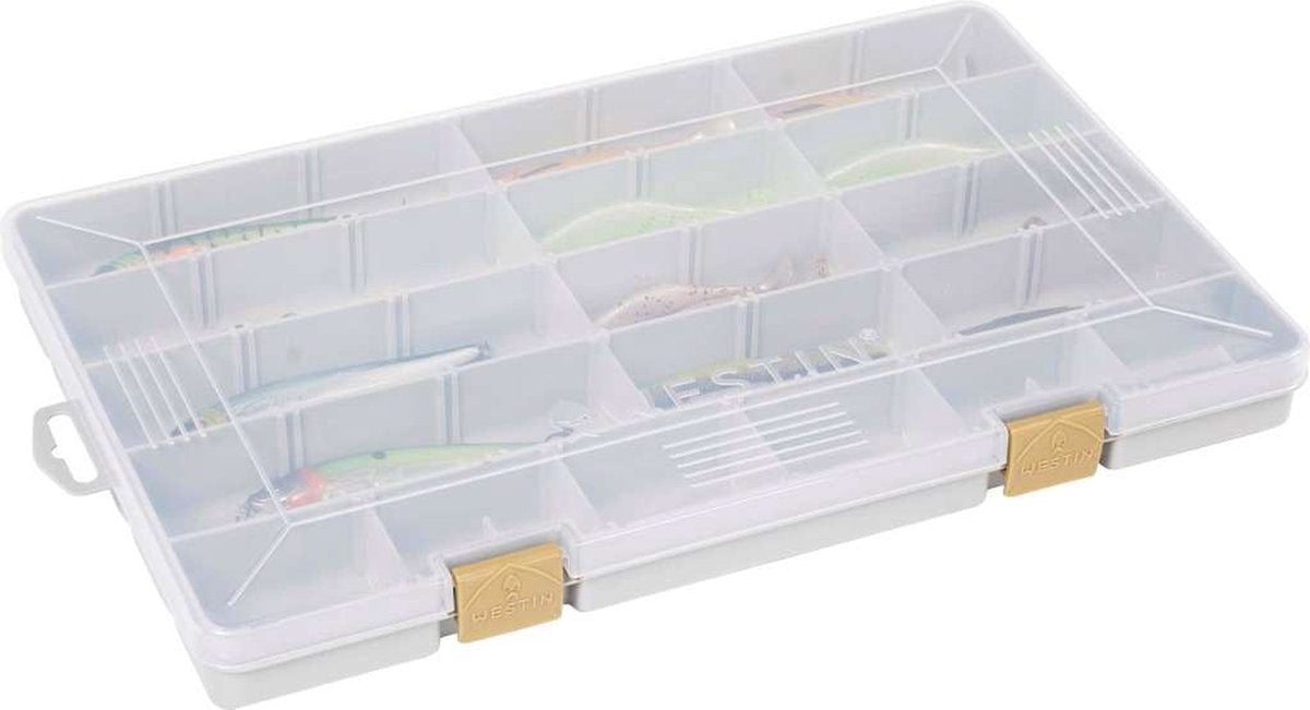 Westin W3 Tackle Box - Grau/Transparent