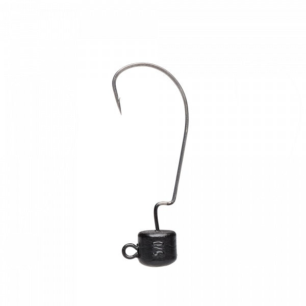 Ned Ewg Jighead | Mattschwarz | Hakengröße 5/0 | 3 Stück | Bleikopf Black - 10g