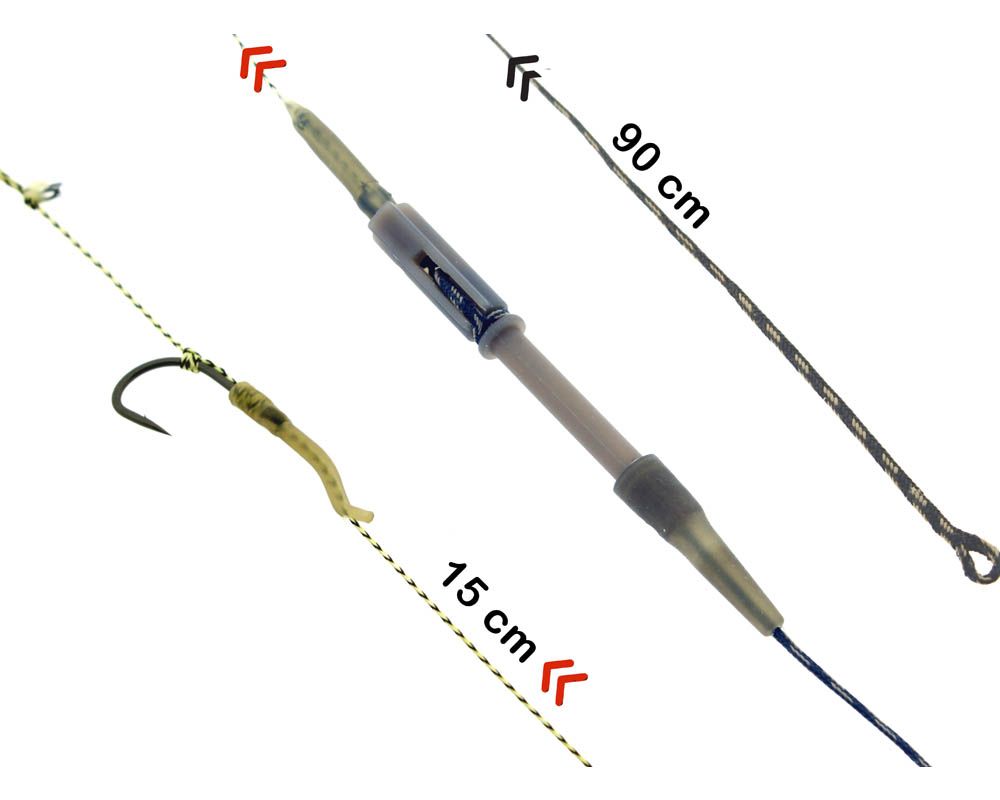 PB Products Inline Line Aligner Rig (2 St.) - Weed