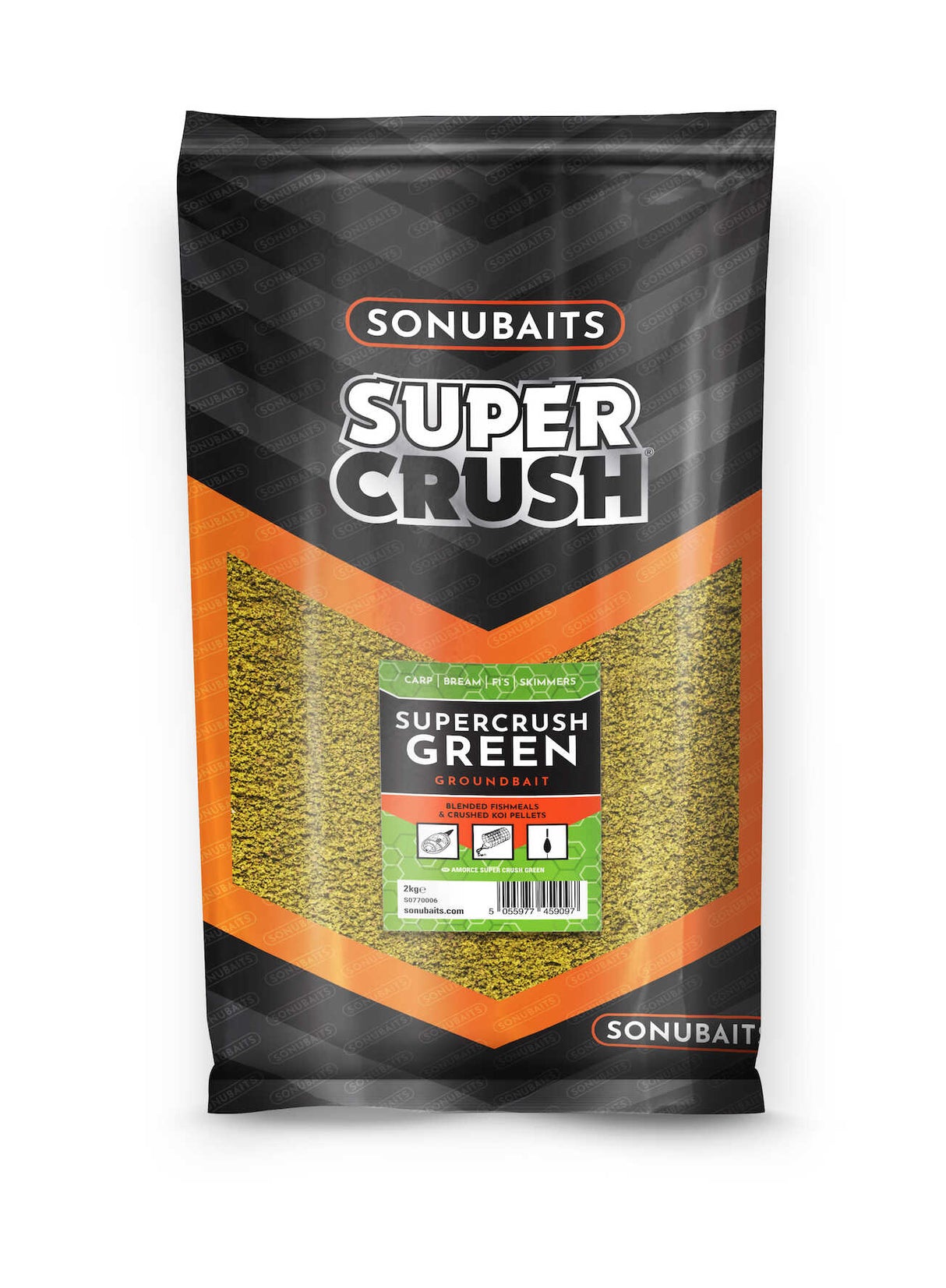 Sonubaits Supercrush Green Grundfutter 2kg