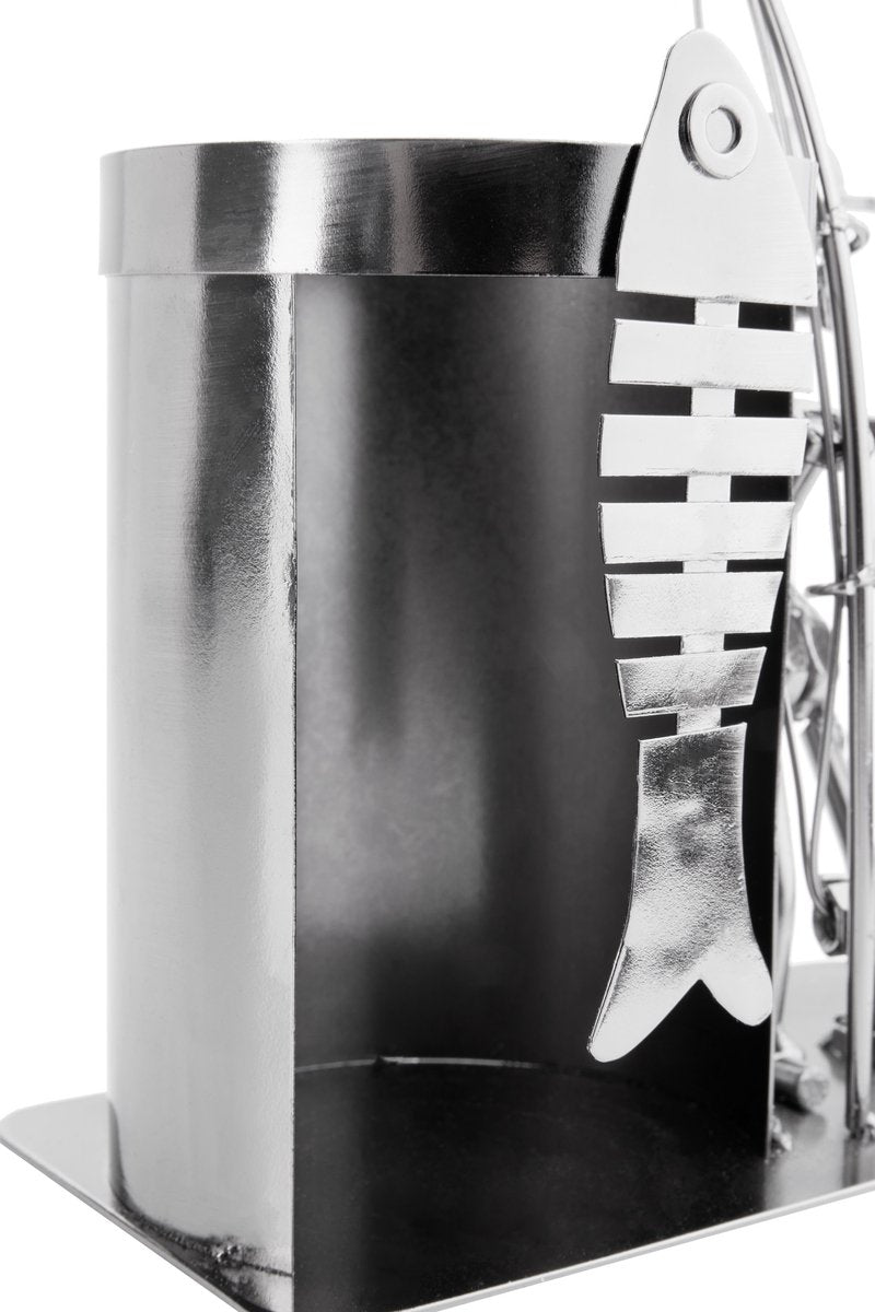 BRUBAKER Flaschenhalter Angler mit Fisch