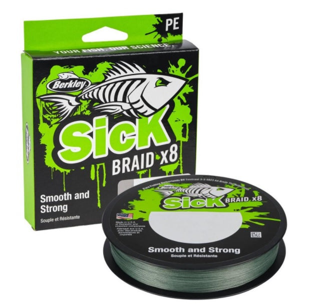 Berkley Sick Braid Moosgrün 150m 0.19mm - 300m