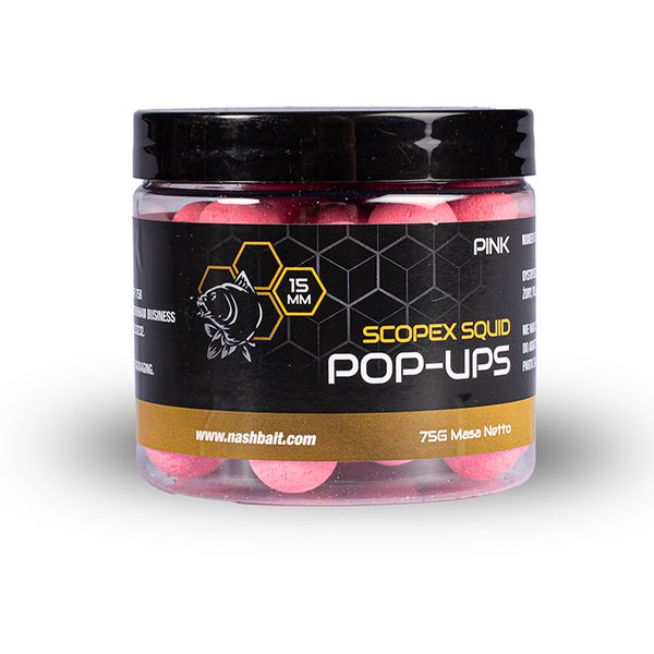 Nash Scopex Squid Pop-ups Pink - 15mm
