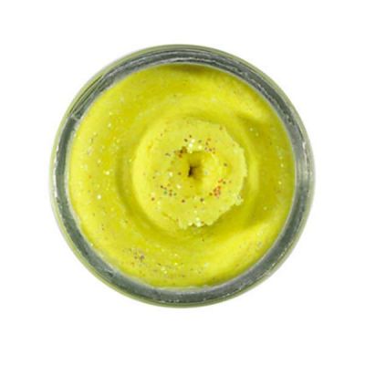 Berkley PowerBait Glitter Forellenteig sinkend – Starker Lockeffekt