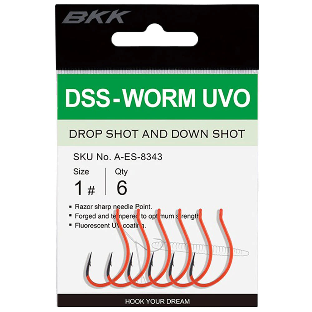 BKK DSS-Worm UVO Dropshot Haken