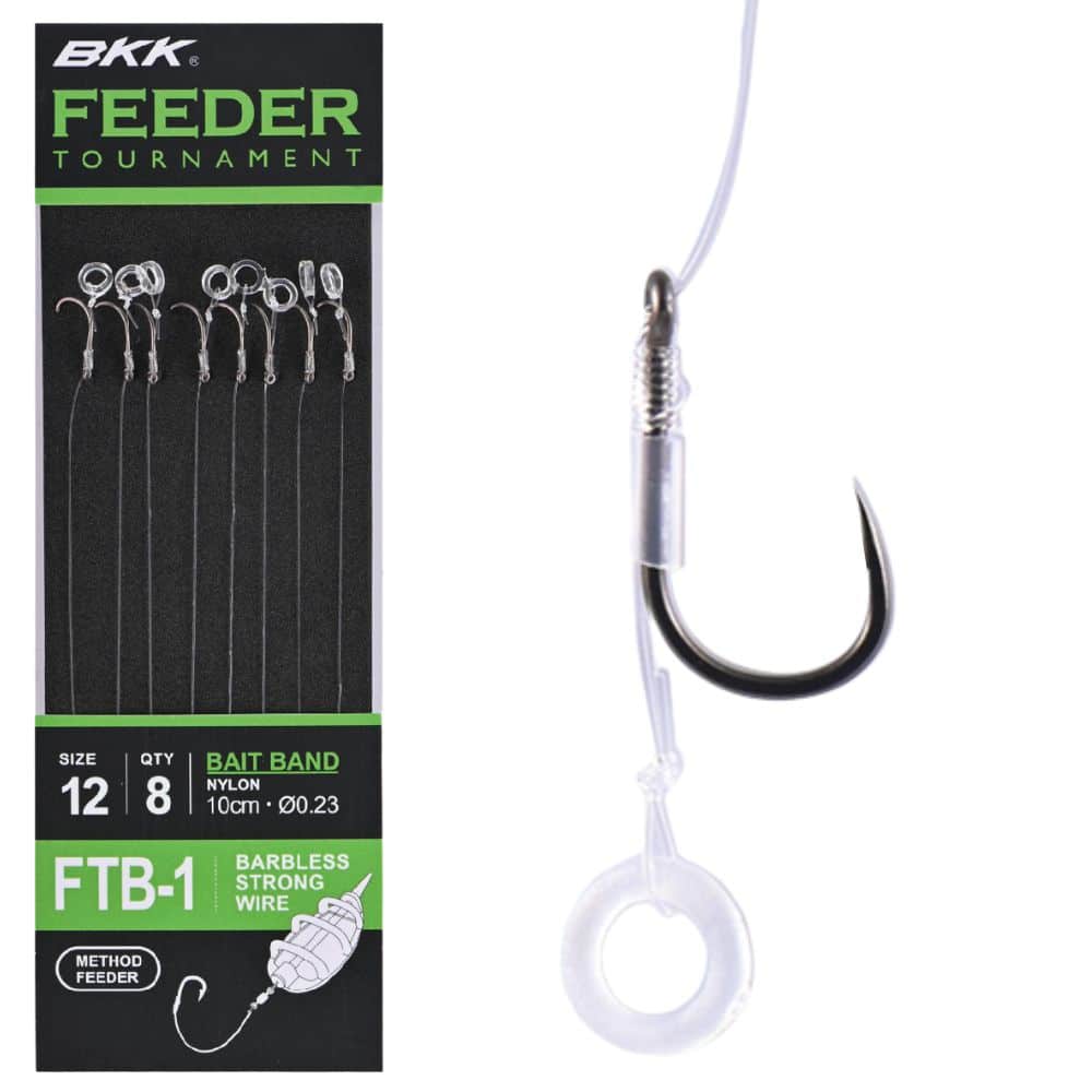 BKK Feeder Tournament FTB-1 Bait Band Rigs (Hakenlos) 16