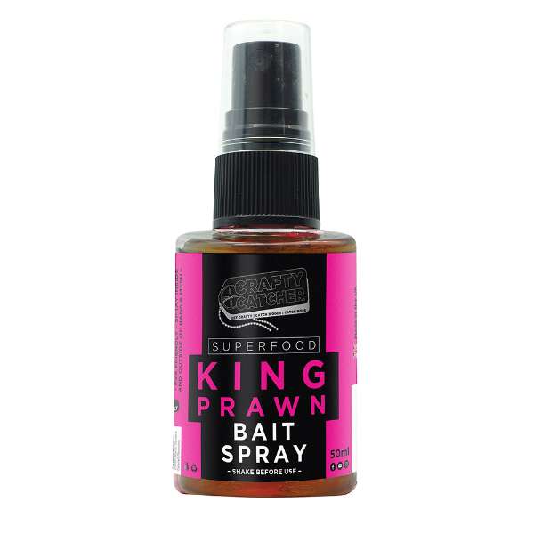 Crafty Catcher Bait Spray 50ml King Prawn