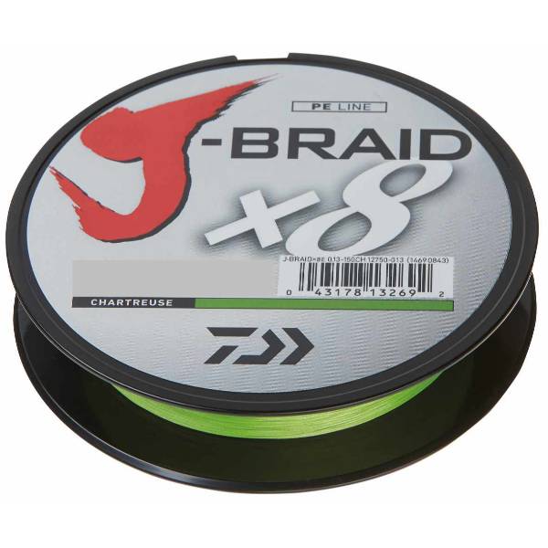 Daiwa J-Braid X8 Chartreuse Dyneema 150 m