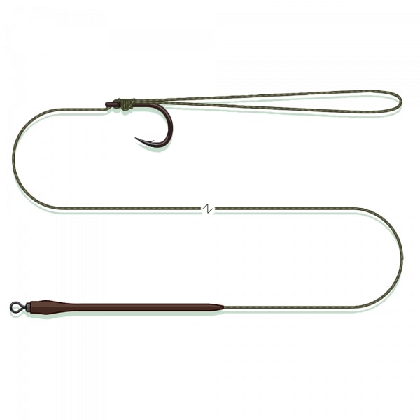 Madcat Standard Pellet Rig 0.80mm Haken 1/0 70cm