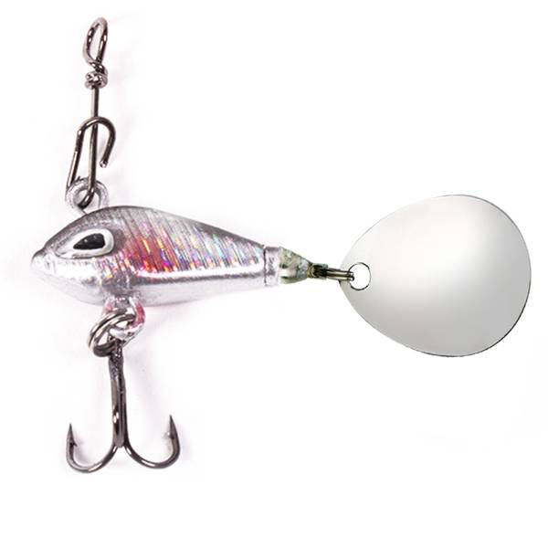 DLT Spinfish Spinner 7g Grau Schwarz