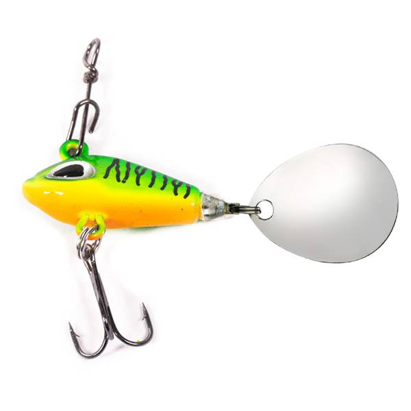 DLT Spinfish Spinner 10g Grün Gelb Orange