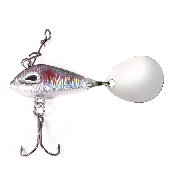 DLT Spinfish Spinner 14g Grau Schwarz