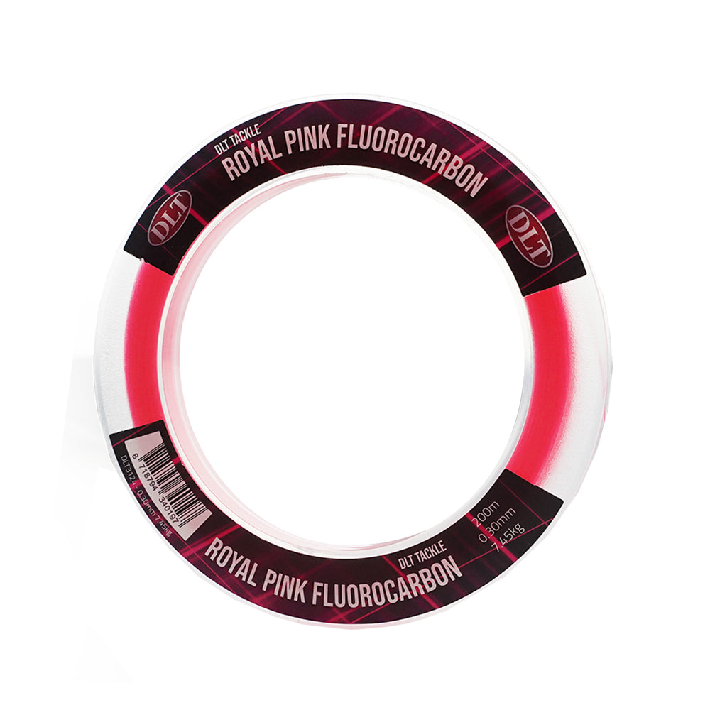DLT Royal Pink Fluorocarbon Angelschnur – 200 m für Raubfisch & Karpfen