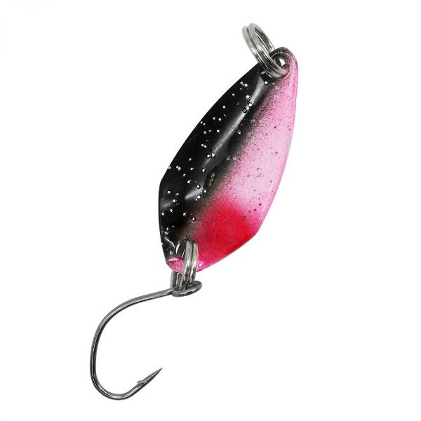 Troutlook Forellen Spoon 3,4g Pink Darkred Glitter