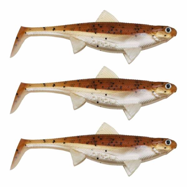 Senshu Real Fin Shad 12cm 13g 3er Set Magic Motoroil