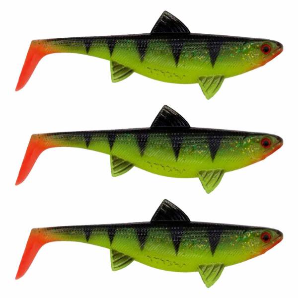 Senshu Real Fin Shad 12cm 13g 3er Set Shiny Tiger