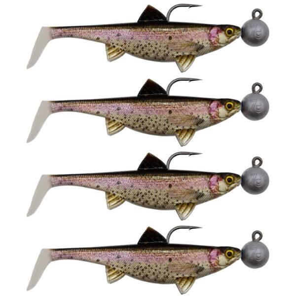 Senshu Real Fin Shad 8 Ready2Catch 8cm 11g 4er Rainbow Trout