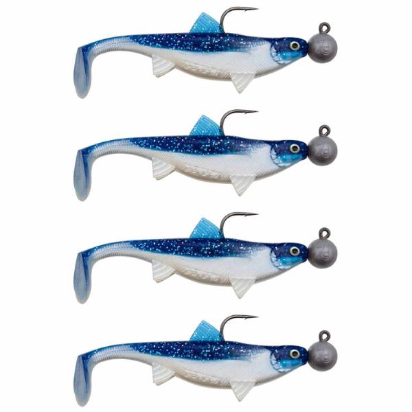 Senshu Real Fin Shad 8 Ready2Catch 8cm 11g 4er Flaky Blue