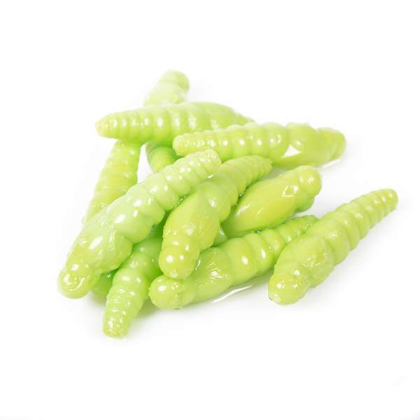 Libra Lures Largo Slim Larve 3,4cm 12er Set Apple Green