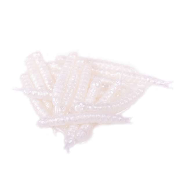 Libra Lures Slight Worm Silberperle 3,8cm 15er Silver Pearl