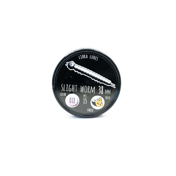 Libra Lures Slight Worm Silberperle 3,8cm 15er