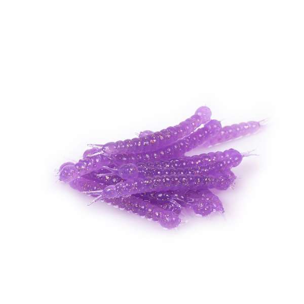 Libra Lures Slight Worm Silberperle 3,8cm 15er Purple Glitter