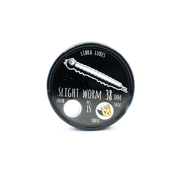 Libra Lures Slight Worm Silberperle 3,8cm 15er