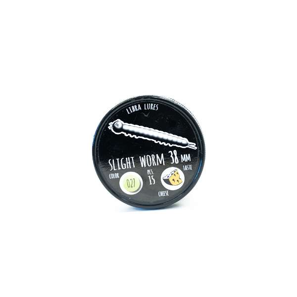 Libra Lures Slight Worm Silberperle 3,8cm 15er