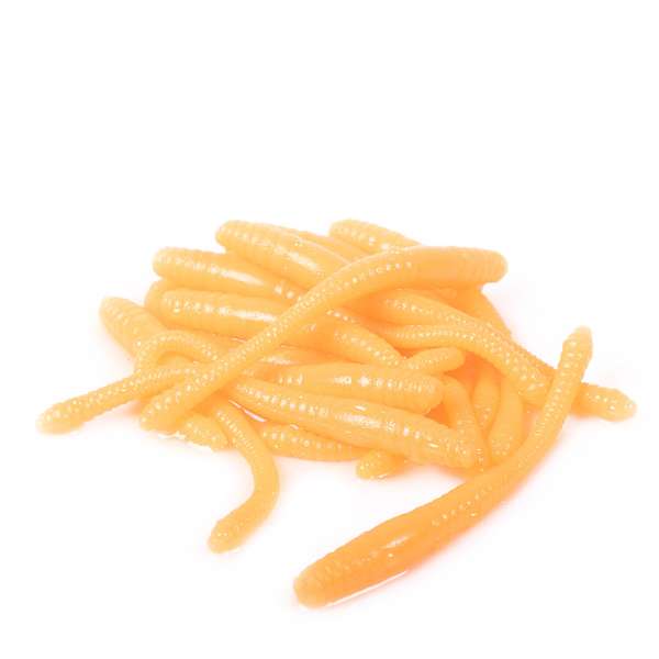 Libra Lures Dying Worm 7 cm | 15 Stk Hot Orange