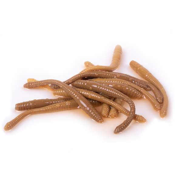 Libra Lures Dying Worm 7 cm | 15 Stk Coffee Milk