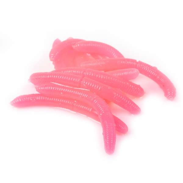 Libra Lures Fatty D'Worm 6,5 cm | 10 Stück Pink Pearl