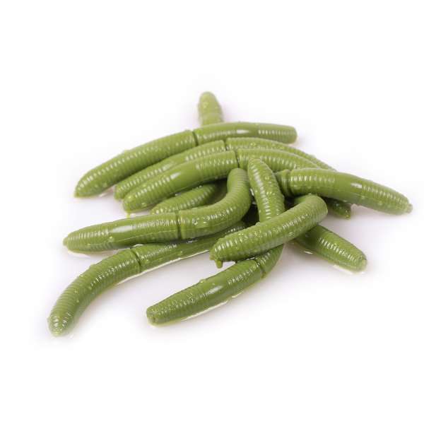 Libra Lures Fatty D'Worm 6,5 cm | 10 Stück Olive