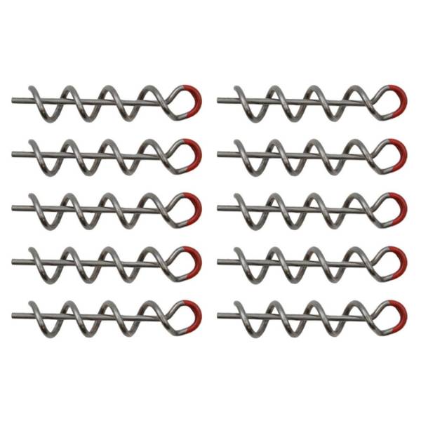 Senshu Jig Schraube Rot/Silber | 10 Stk