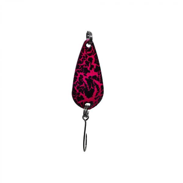 Troutlook Forellenkelle Spoon 3,0g Pink Schwarz Flash