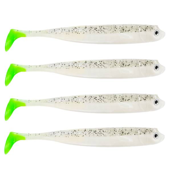 Eurocatch Fishing Zander Gummifisch Shad 12cm, 5 Stk UV Salt-n-Pep. Chart. T - 15cm
